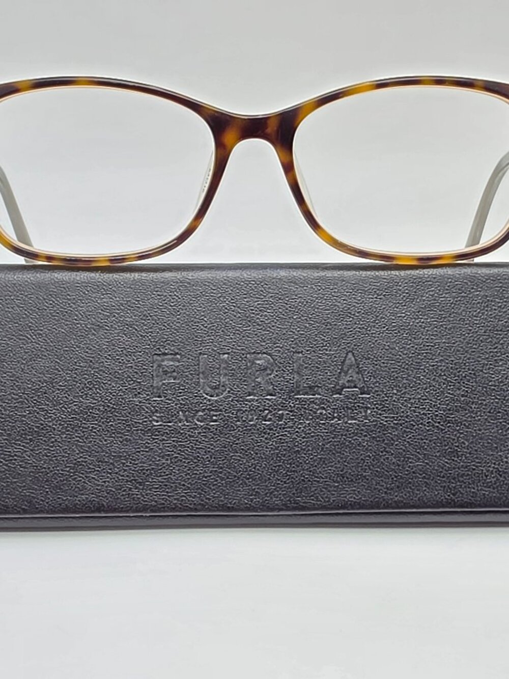 Furla Tate VU4943K Col.01GQ Tortoise Cat Eye Eyeglasses Frame w/ Case 53-16-140